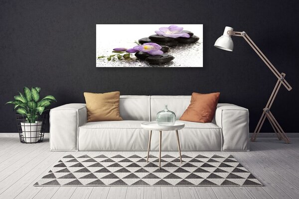 Obraz Canvas Kvet kamene umenie 125x50 cm