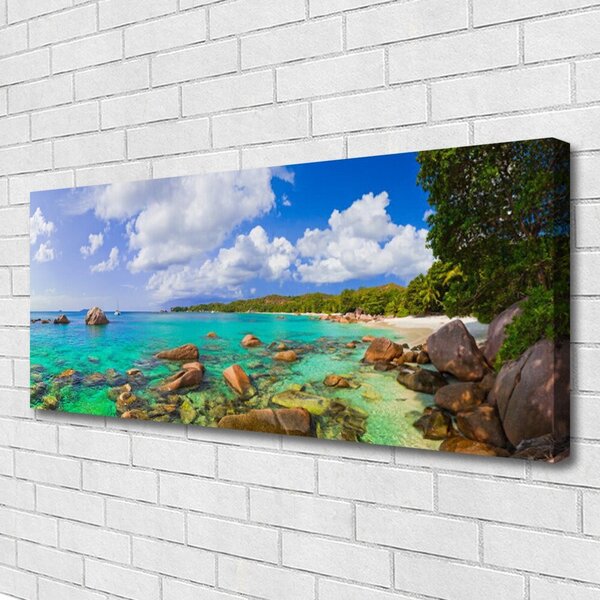 Obraz Canvas More kamene krajina 125x50 cm