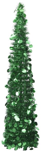 Rozkladací umelý vianočný stromček, zelený 180 cm, PET