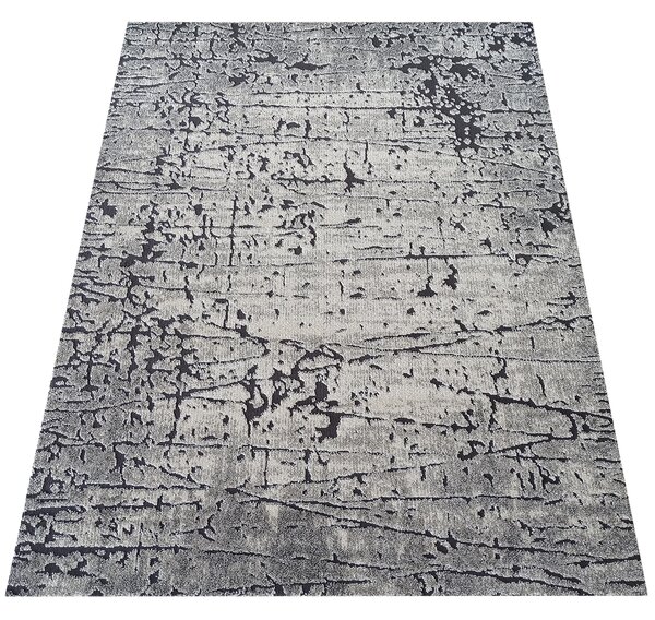 DY Sivý abstraktný koberec Enigma 09 Rozmer: 80x150 cm
