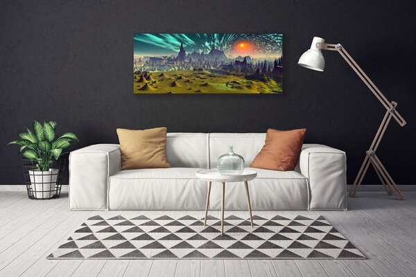 Obraz Canvas Abstrakcia umenie 125x50 cm