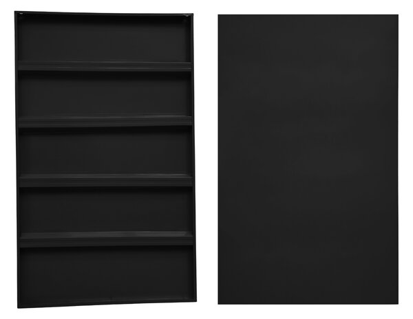 JAKS Skladový regál čierny oceľový 200 × 200 × 60 cm RM03