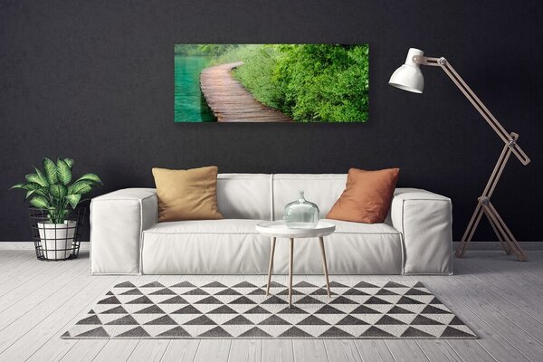 Obraz Canvas Most stromy architektúra 125x50 cm
