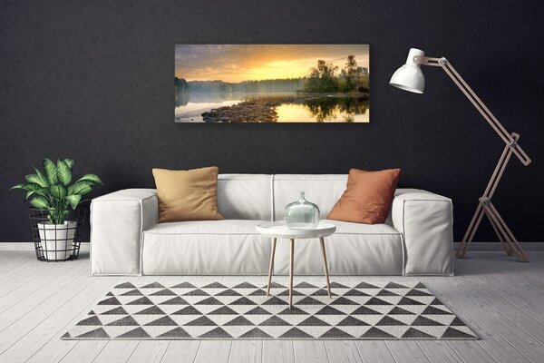 Obraz Canvas Jazero kamene krajina 125x50 cm