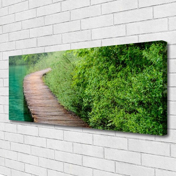 Obraz Canvas Most stromy architektúra 125x50 cm