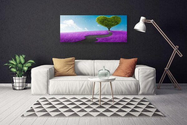 Obraz Canvas Lúka chodník strom príroda 125x50 cm