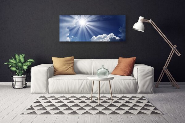 Obraz na plátne Slnko krajina 125x50 cm