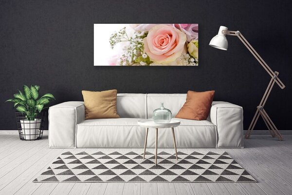 Obraz na plátne Ruže kvety rastlina 125x50 cm