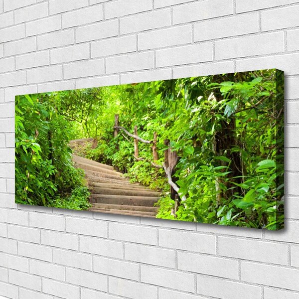 Obraz na plátne Schody príroda 125x50 cm