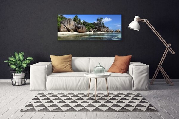 Obraz na plátne Skala more príroda 125x50 cm