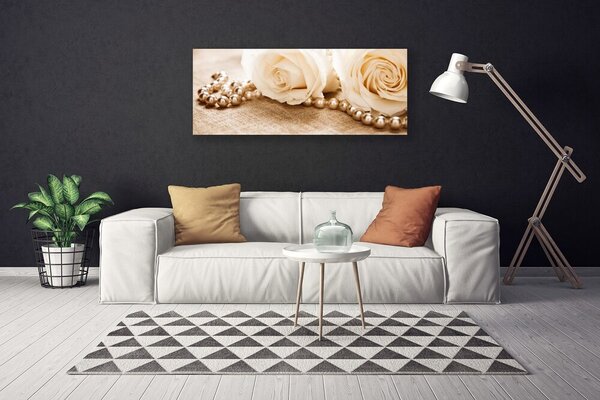 Obraz na plátne Ruže kvety rastlina 125x50 cm