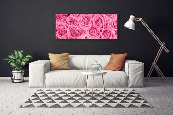 Obraz na plátne Ruže kvety rastlina 125x50 cm