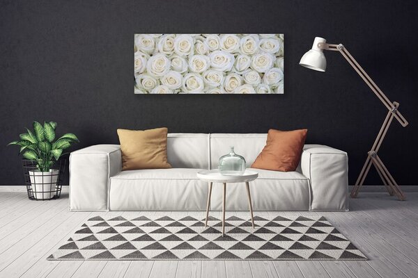 Obraz na plátne Ruže kvety rastlina 125x50 cm