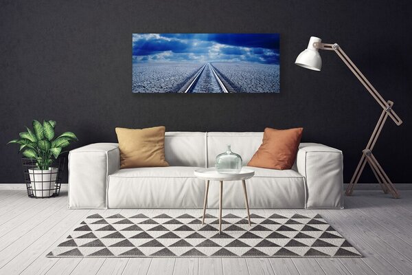 Obraz na plátne Koľaje architektúra 125x50 cm