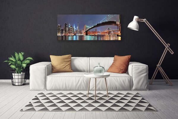 Obraz na plátne Mesto most architektúra 125x50 cm