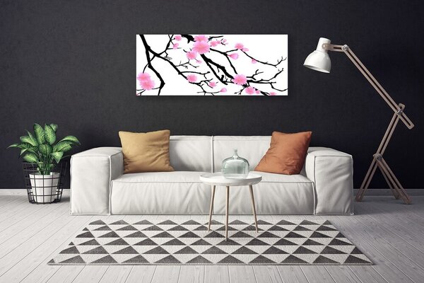 Obraz na plátne Stonky kvety umenie 125x50 cm
