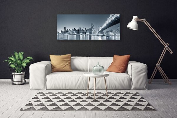 Obraz na plátne Mesto most architektúra 125x50 cm
