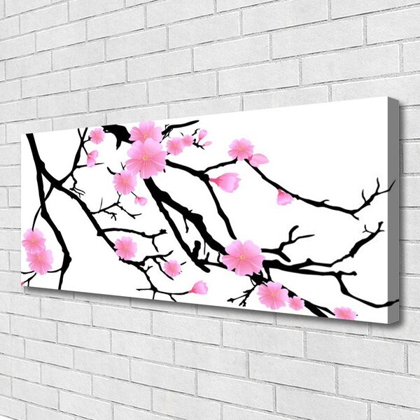 Obraz na plátne Stonky kvety umenie 125x50 cm