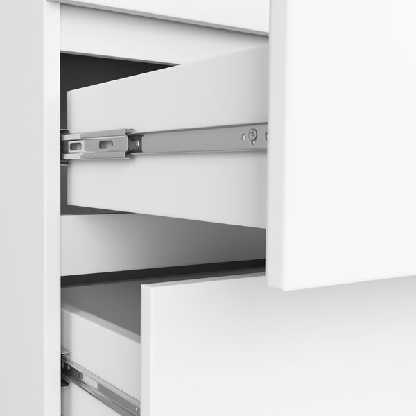 Ak furniture Šatníková skriňa Star 90 cm biela