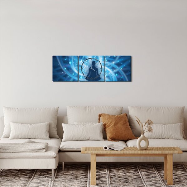 Obraz - Spirituálna energia (s hodinami) (90x30 cm)