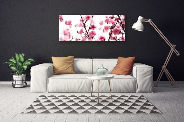 Obraz na plátne Vetvy kvety rastlina 125x50 cm
