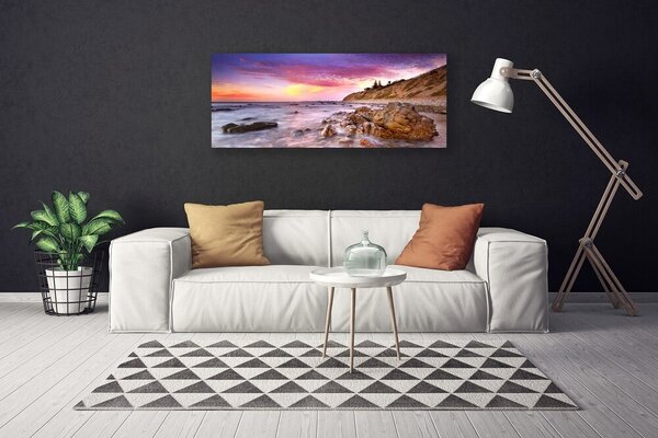 Obraz na plátne More kamene krajina 125x50 cm