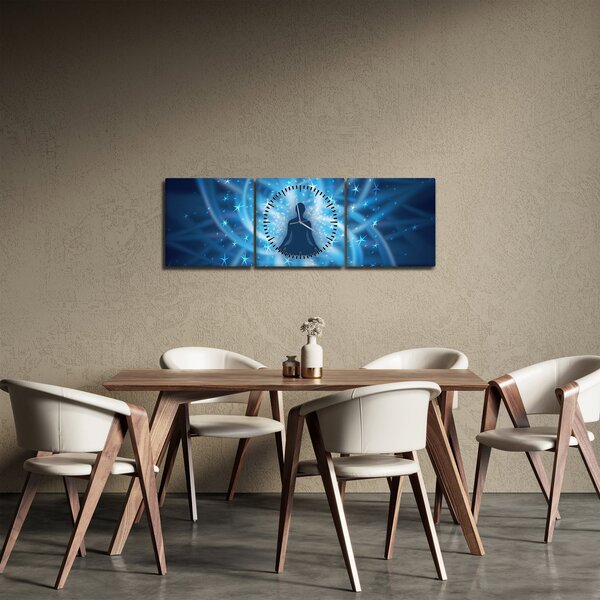 Obraz - Spirituálna energia (s hodinami) (90x30 cm)