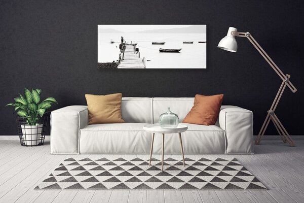 Obraz na plátne Most loďky architektúra 125x50 cm
