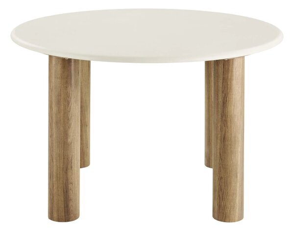 MUZZA Okrúhlý jedálenský stôl Fany Ø 120 cm biely