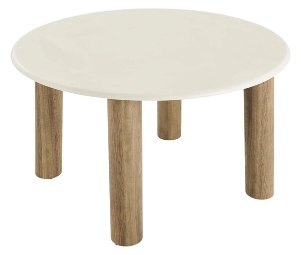 MUZZA Okrúhlý jedálenský stôl Fany Ø 120 cm biely