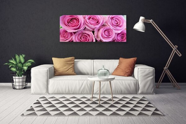 Obraz na plátne Ruže kvety rastlina 125x50 cm