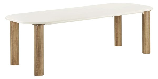 MUZZA Obdĺžnikový jedálenský stôl Fany 100 x 240 cm biely