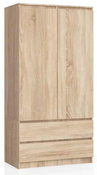 Ak furniture Šatníková skriňa Star 90 cm dub sonoma