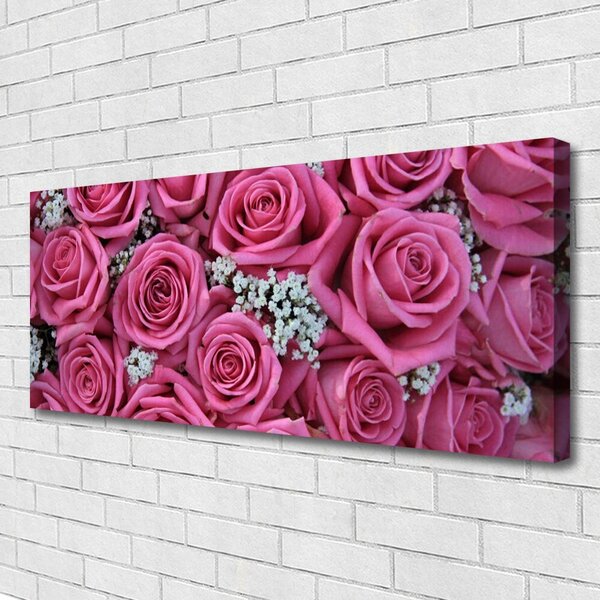 Obraz na plátne Ruže kvety rastlina 125x50 cm