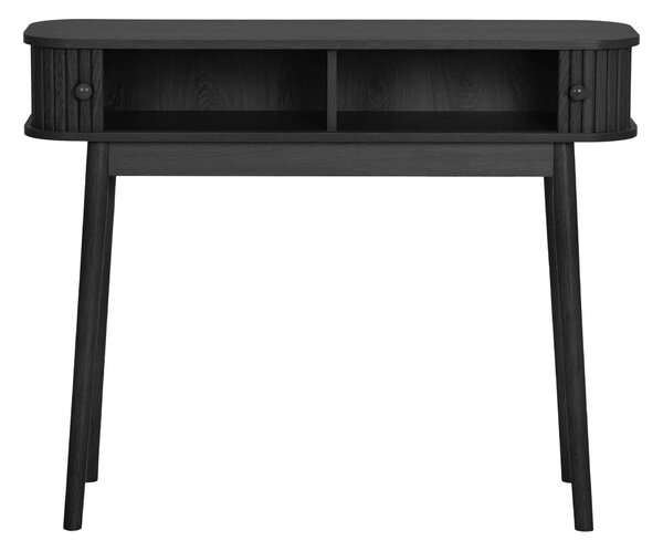 MUZZA Konzolový stolík NIKE 100 x 30 cm čierny