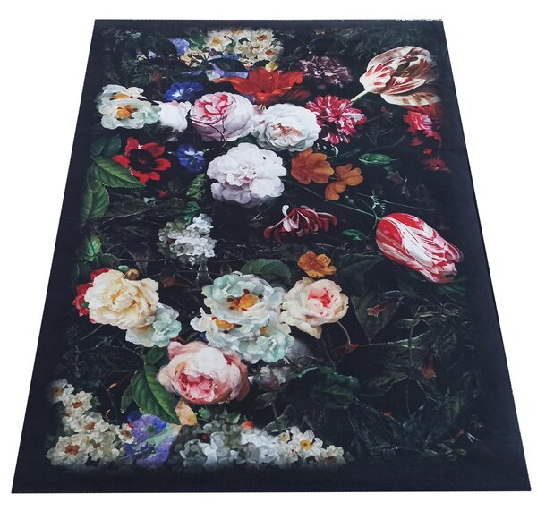 DY Moderný koberec s kvetinovým vzorom Horeca-New 119 Rozmer: 60x100 cm