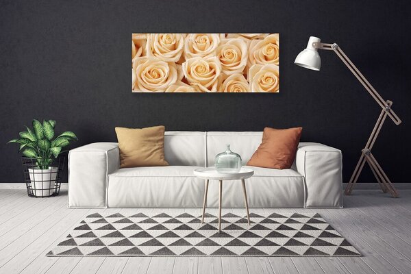 Obraz na plátne Ruže kvety rastlina 125x50 cm