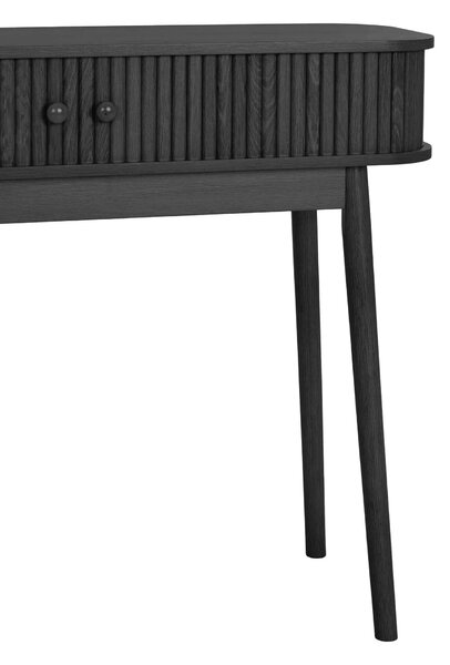 MUZZA Konzolový stolík NIKE 100 x 30 cm čierny
