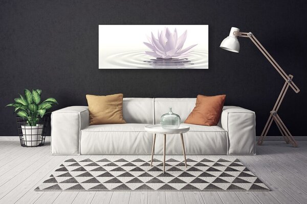 Obraz na plátne Kvet voda umenie 125x50 cm