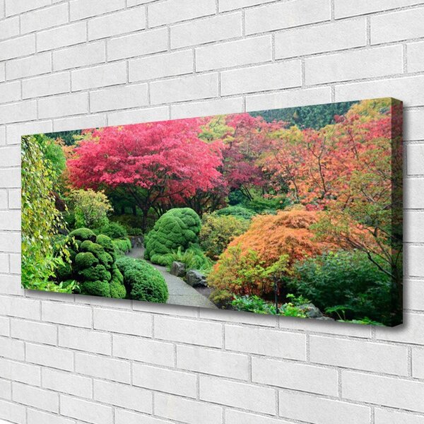 Obraz na plátne Záhrada kvetina strom príroda 125x50 cm