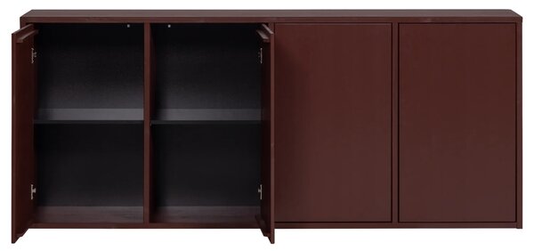 MUZZA Komoda Lerme 198 x 39 cm Burgundy