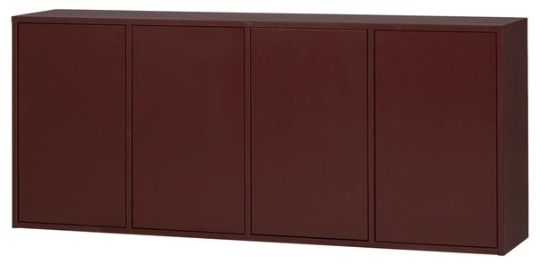 MUZZA Komoda Lerme 198 x 39 cm Burgundy
