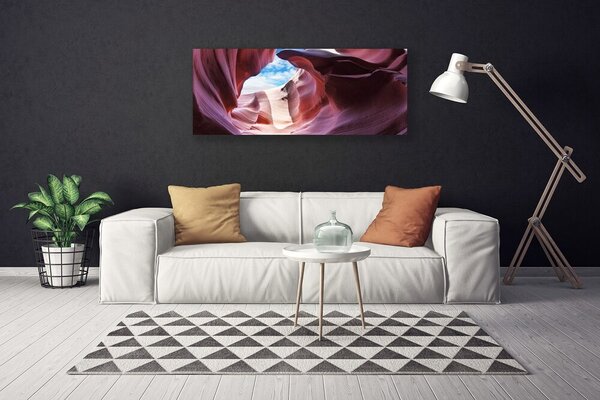 Obraz na plátne Skalka rieka koryto umenie 125x50 cm
