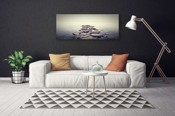 Obraz na plátne Kamene voda príroda 125x50 cm