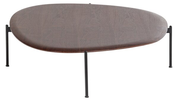 MUZZA Konferenčný stolík Toak 121 x 97 cm Hnedý
