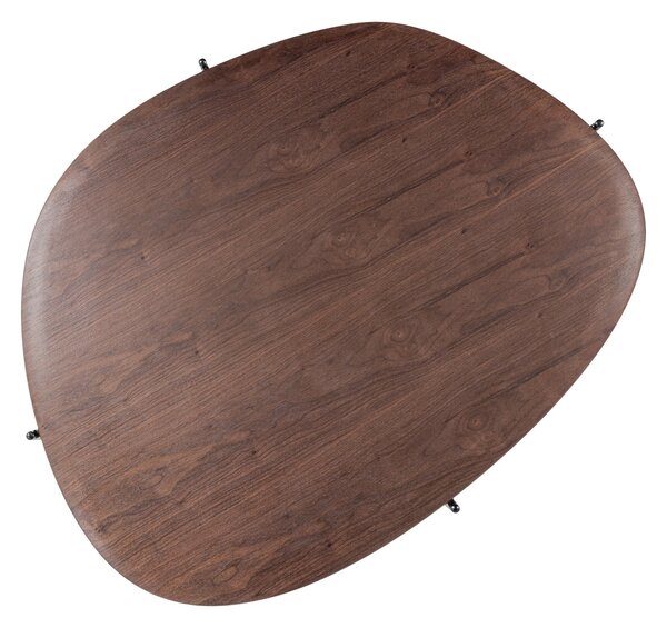 MUZZA Konferenčný stolík Toak 121 x 97 cm Hnedý