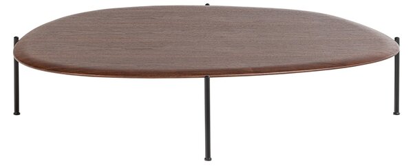 MUZZA Konferenčný stolík Toak 121 x 97 cm Hnedý