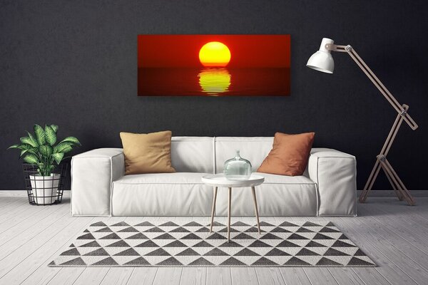 Obraz na plátne Západ slnka krajina 125x50 cm
