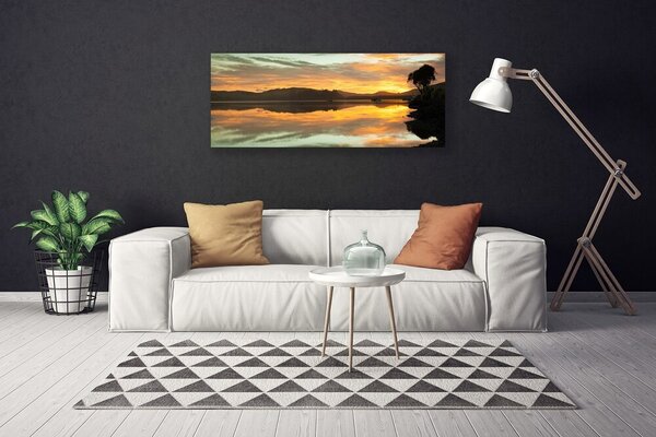 Obraz na plátne Voda hory príroda 125x50 cm