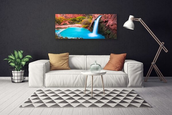 Obraz na plátne Vodopád hory príroda 125x50 cm